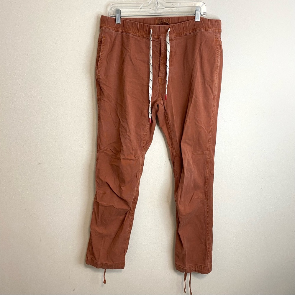 Topo Designs Men's Dirt Pants Brick Orange Size XL